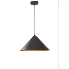 Hanglamp Zwart met Gouden Binnenkant - Scaldare Orvinio