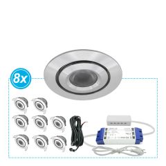 LED Inbouwspots set Mura 8