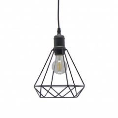 Scandinavische Hanglamp Diamant Zwart – Scaldare Noale