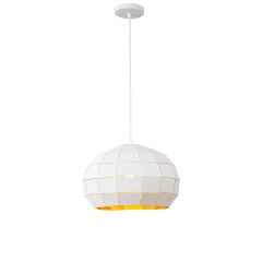 Hanglamp Modern Wit Rond Metaal - Valott Miina