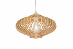Hanglamp Hout Rond Houtkleur 60 cm - Madera Est