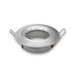 Armatuur LED inbouwspot palmiro zilver rond + GU10 Fitting