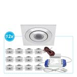 LED Inbouwspots Aco set 12