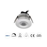 Carpus LED inbouwspot  3 Watt - inclusief 5 meter snoer