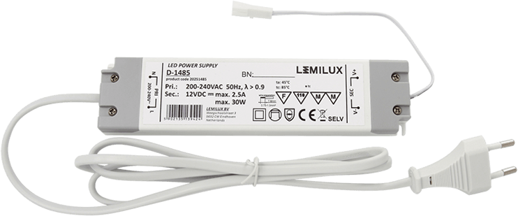 1x LED transformator 12V 30-watt (driver) LED transformator 12V 30-watt (driver)