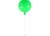 Plafondlamp Ballonlamp Groen Groot inclusief 4W LED lamp - Funnylights