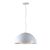 Hanglamp Wit met Zilveren Binnenkant 60 cm - Scaldare Lucano