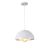 Hanglamp Wit met Zilveren Binnenkant 30 cm - Scaldare Lucano